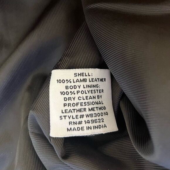 Walter Baker Allison Lamb Leather Moto Jacket Macaroon color size Medium - Picture 8 of 10